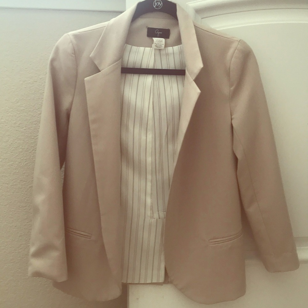 Cream blazer